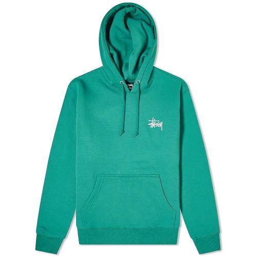 Stussy two sale tone hoodie green